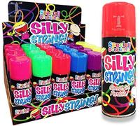 AbbeyShake Silly String Party 200ml Spray for Birthday Wedding Celebration Crazy Streamer - Pack of 6 cans
