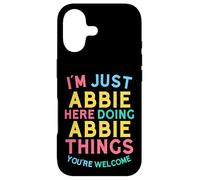 Abbie Here Doing Abbie Things Funny Abbie Name Case for iPhone 17