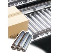 ABBNIA Set of 5 Stainless Steel Conveyor Rollers rotating for Industrial Applications & Woodworking Heavy Duty Roll (Diamètre : 60 Mm L 950MM(37.4in))