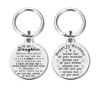ABBNT 21st Birthday Gifts for Women - Daughter's 21st Birthday Keychain