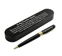 ABBNT Uncle Gifts from Niece Nephew, Sentimental Birthday Christmas Gift, Custom Engraved Ballpoint Pen with Metal Case, Fathers Day Uncle Keepsake Gift