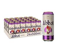 Abbot Ale Beer Cans, Case of 24 x 500ml - Premium British Strong Ale with Rich, Malty Flavour, Smooth Finish, Full-Bodied and Perfect for Ale Lovers