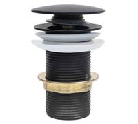 abbotsford un-slotted pop-up basin waste - black