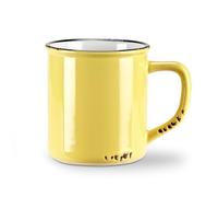 Abbott Collection Enamel Look Stoneware Mug, Yellow