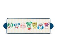Abbott Collection Fancy Dog Head Long Tray - Ceramic, Multicolor (4x13.5 inches L)