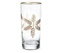 Abbott Collection Gold Snowflake Cocktail Highball Glass (16oz)