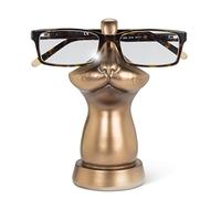 Abbott Collection Home and Office Décor - Cat Face Eyeglass Holder- Cute Desk Accessories and Gifts for Cat Lovers - Bronze Resin, 6" H