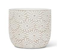 Abbott Collection Home Large Round Daisy Planter
