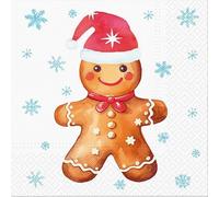 Abbott Collection Lunch Gingerbread Napkins. 20 Pcs
