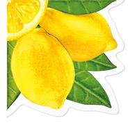 Abbott Collection Pure Lemons Shaped Napkins. Pack of 20