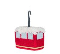 Abbott Collection Snowy Gondola Ornament, Wool Felt (5" L)