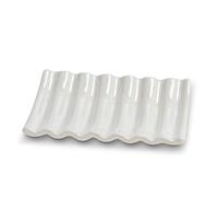Abbott Collection Soap Dish, Ceramic, Ridged, 5.25" L