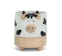 Abbott Collection Stoneware Cow on Legs Planter - Large (5" H)