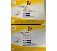Abbott Freestyle Libre 2 Sensor Pack of 2 for diabetes monitoring CGM for UK, white
