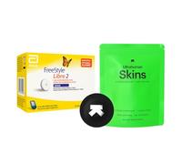 Abbott Freestyle Libre2 Plus Sensor for diabetes monitoring CGM for UK, White, (Libre 2 + plus) FREE alcohol wipes and water proof CGM patches