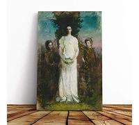 Abbott Handerson Thayer My Children Canvas Print | Gallery Wrapped 30mm Frame Wall Art | 24x16 inches | Ready to Hang | Modern People Picture | Living Room Bedroom Lounge Office