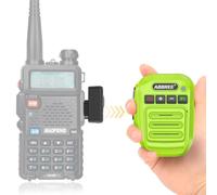 ABBREE Ham Radio Wireless Handheld Speaker Mic, 2 Pin Shoulder Microphone Compatible with Baofeng 5RM UV-5R,BF-F8HP PRO,GM21,K5PLUS,GM-15Pro,UV-5G Plus AR-152 Quansheng UV-K5 8 Walkie Talkie (Green)