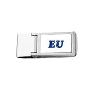 Abbreviation EU Union Combination Slim Money Clip Stainless Holder Pocket Wallet