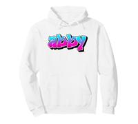 Abby Graffiti Personalized Name Blue Pink Women Girls Pullover Hoodie