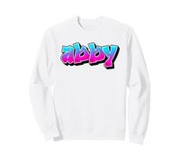 Abby Graffiti Personalized Name Blue Pink Women Girls Sweatshirt