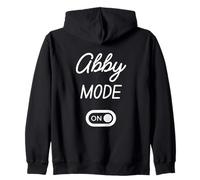 Abby Mode On Name Zip Hoodie