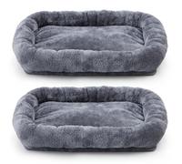 Abbylike 2 Pcs Cat Tree Tower Accessories Replacement Parts Grey Square Cat Bed Cover with Elastic Band for Platform Perch Shelves(15.7 x 11.8 Inch)