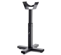 Abbylike Adjustable Farrier Stand Metal Blacksmith Farrier Horse Hoof Stand with 5 Adjustable Heights Cross Base Horse Hoof Trimming Tools for Equine Barefoot Trimming Shoeing Veterinary Care, Black