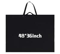 Abbylike Large Size Art Portfolio Case with Nylon Shoulder 48 x 36 Inch Waterproof Poster Carrying Case Art Portfolio Tote Poster Board Storage Bag Painting Sketch Bag Case for Artist Student Art Work