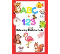 ABC & 123 Colouring Book for Kids