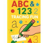 ABC & 123 Tracing Fun: Learn to trace letters, numbers, and shapes with this fun educational workbook for kids ages 3-7, designed to enhance fine motor skills, handwriting, and early learning.