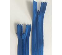 ABC-ACCESSORIES Invisible Zip, Woven, Concealed, Close-END (Blue, 24 inch/ 60 cm)