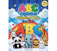 ABC Alphabet Coloring Book for Kids Ages 3-6: Fun Animal Coloring Pages to Learn Uppercase & Lowercase Letters A-Z for Preschool and Kindergarten