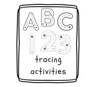 ABC and 123 Tracing Workbook