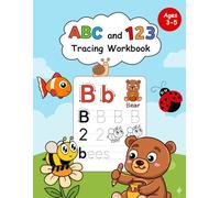 ABC and 123 Tracing Workbook: Tracing and Writing Book for Preschoolers,Kindergarten , Kids Ages 3-5 with Line Practice, Alphabet Letters