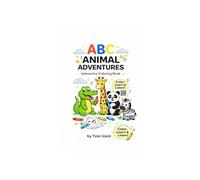 ABC Animal Adventures: Interactive coloring book