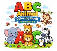 ABC Animal Coloring Book for Kids Ages 3-5: Fun and Educational Alphabet Coloring Book with Cute Animals, Easy Bold Designs, and Simple Facts for Toddlers and Preschool Kids