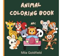 ABC Animal Coloring Book: Happy Animals Alphabet Coloring Book: A Relaxing Activity for kids, adults and seniors