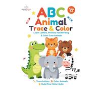 ABC Animal Trace & Color: Learn Letters, Practice Handwriting & Color Cute Animals for Kids Ages 3-5