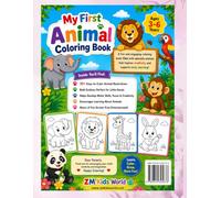 ABC Animals Coloring Book for Kids Ages 3-6: Learn the Alphabet with Cute Farm, Jungle & Ocean Animals | Big Easy Coloring Pages for Preschool & Toddlers