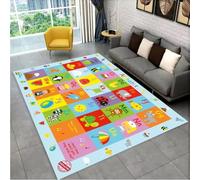 Abc Cartoon Alphabet Carpet Crawling Playroom Early Education Area Rug Carpet For Living Room Bedroom Non-Slip Mat 140x200CM