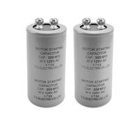 ABC CD60 Motor Starting Capacitor 300uF 125VAC - Reliable Start-Up Power for HVAC Systems, Air Conditioners, Refrigerators & Electric Motors 2-Pack