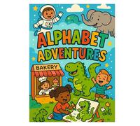 ABC Coloring Adventures: A Fun Alphabet Journey from A to Z!: Easy and Educational Coloring Book for Kids Ages 2-6 | Learn Letters with Fun Scenes and Big Bold Outlines