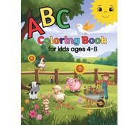 ABC Coloring Book for Kids Ages 4-8: Learn Letters, Words & Early Reading Skills | Uppercase & Lowercase Coloring | Easy & Detailed Pages with Fun Animal Designs (Adored Moments Learning Collection)