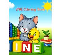 ABC Coloring Book: Learning and imagination for young children aged 1-10. Little ones will enjoy coloring simple.
