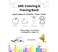 ABC Coloring & Tracing Book: Learn Letters A-Z | Write • Trace • Color