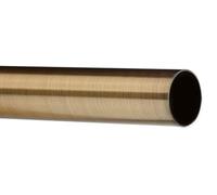 ABC Decor Custom Made to Measure 35mm Metal Curtain Pole in one piece no joiners, Antique Brass (UpTo 150cm)