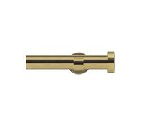ABC Decor Eyelet Curtain Pole Trade Pole with Designer Cup Bracket, STUD Finials, Antique Brass, 300 cm wide
