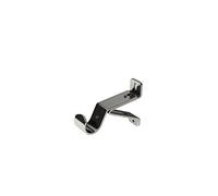 ABC Decor Heavy Duty 28mm Metal Curtain Pole brackets, Strong Metal brackets - Satin Steel (1)