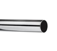 ABC Decor Trade Pole, 35mm Metal Curtain Pole, Chrome (150 cm)