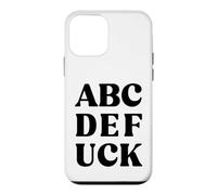 ABC DEF UCK Funny Alphabet Joke Adult Humor Bold Sarcasm Case for iPhone 12 mini